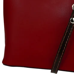 Toscanto Damen Leder Tasche rot schwarz OTT109UR