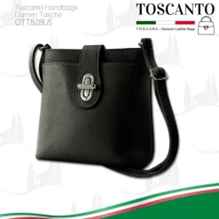 Toscanto Damen Leder Tasche schwarz OTT828US