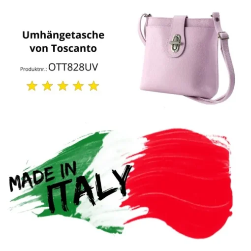 Toscanto Damen Leder Tasche lila OTT828UV