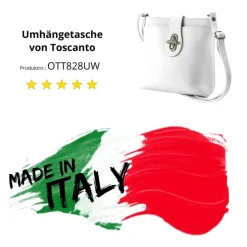 Toscanto Damen Leder Tasche weiß OTT828UW