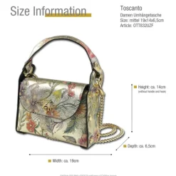 Toscanto Damen Leder Tasche gold farbig OTT832UZF