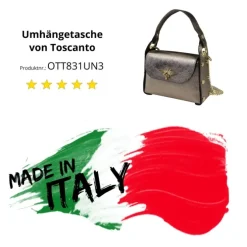 Toscanto Damen Leder Tasche bronze metallic braun OTT831UN3