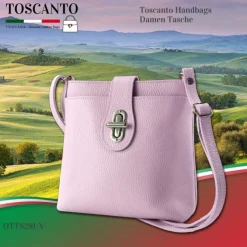 Toscanto Damen Leder Tasche lila OTT828UV