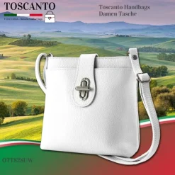 Toscanto Damen Leder Tasche weiß OTT828UW