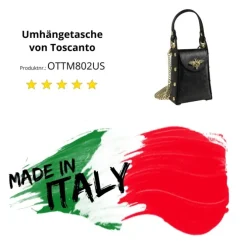 Toscanto Damen Leder Tasche schwarz OTTM802US