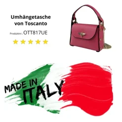 Toscanto Damen Leder Tasche coralle rosa OTT817UE