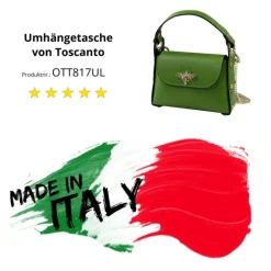 Toscanto Damen Leder Tasche grün OTT817UL