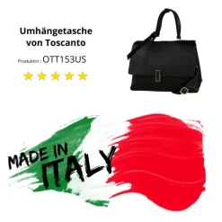 Toscanto Damen Leder Tasche schwarz OTT153US