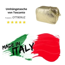 Toscanto Damen Leder Tasche gold OTT809UZ