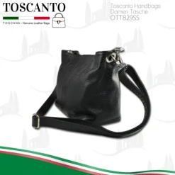 Toscanto Damen Leder Tasche schwarz OTT829SS
