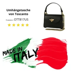Toscanto Damen Leder Tasche schwarz OTT817US
