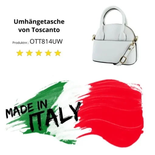 Toscanto Damen Leder Tasche weiß OTT814UW