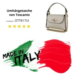 Toscanto Damen Leder Tasche beige OTT817UI