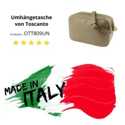 Toscanto Damen Leder Tasche beige taupe OTT809UN