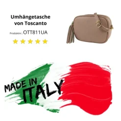 Toscanto Damen Leder Tasche rosa OTT811UA