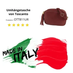 Toscanto Damen Leder Tasche rot OTT811UR