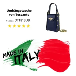 Toscanto Damen Leder Tasche blau OTT813UB