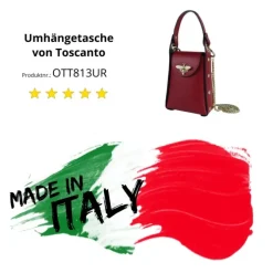 Toscanto Damen Leder Tasche rot OTT813UR