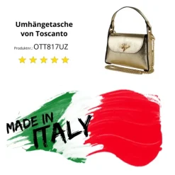 Toscanto Damen Leder Tasche gold OTT817UZ