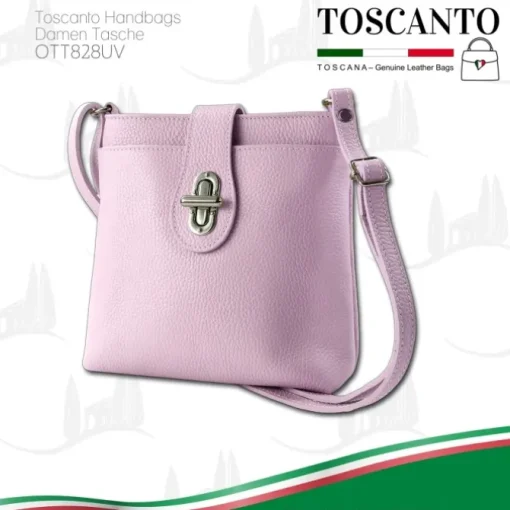 Toscanto Damen Leder Tasche lila OTT828UV