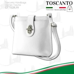 Toscanto Damen Leder Tasche weiß OTT828UW