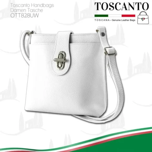 Toscanto Damen Leder Tasche weiß OTT828UW