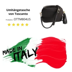 Toscanto Damen Leder Tasche schwarz OTTM804US