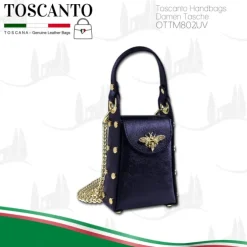 Toscanto Damen Leder Tasche lila OTTM802UV