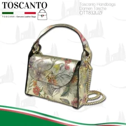 Toscanto Damen Leder Tasche gold farbig OTT832UZF