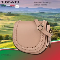 Toscanto Damen Leder Tasche rosa OTT806SA