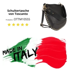 Toscanto Damen Leder Tasche schwarz OTTM105SS