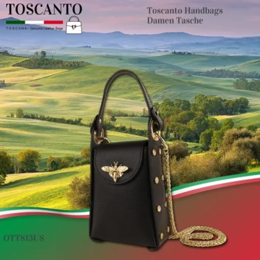 Toscanto Damen Leder Tasche schwarz OTT813US
