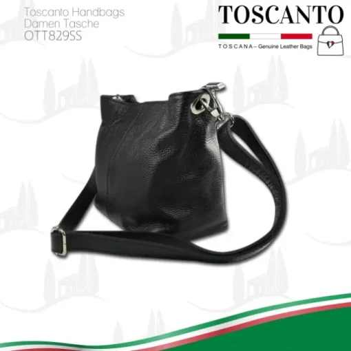 Toscanto Damen Leder Tasche schwarz OTT829SS