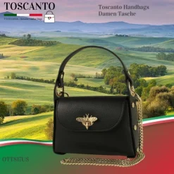 Toscanto Damen Leder Tasche schwarz OTT817US