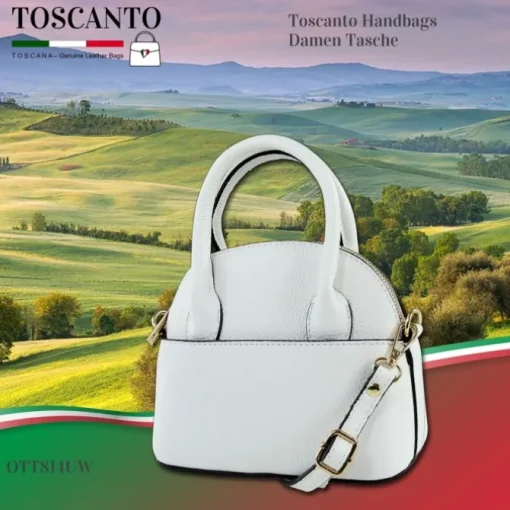 Toscanto Damen Leder Tasche weiß OTT814UW