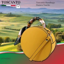 Toscanto Damen Leder Tasche gelb OTT819SY