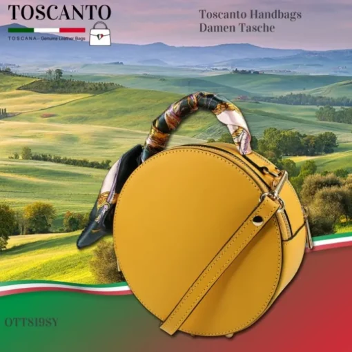 Toscanto Damen Leder Tasche gelb OTT819SY