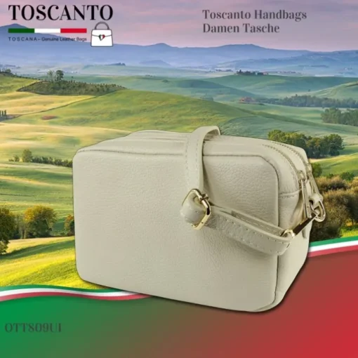 Toscanto Damen Leder Tasche beige OTT809UI
