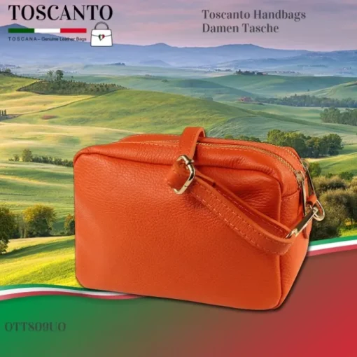 Toscanto Damen Leder Tasche orange OTT809UO