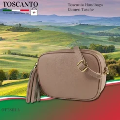 Toscanto Damen Leder Tasche rosa OTT811UA