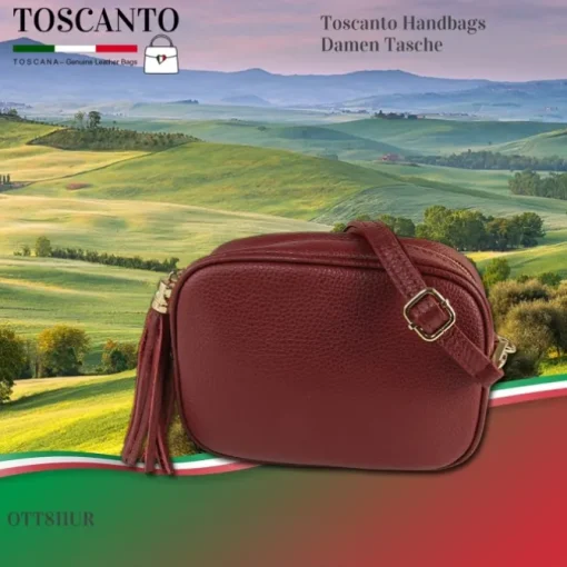 Toscanto Damen Leder Tasche rot OTT811UR