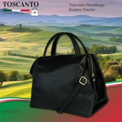 Toscanto Damen Leder Tasche schwarz OTT152US