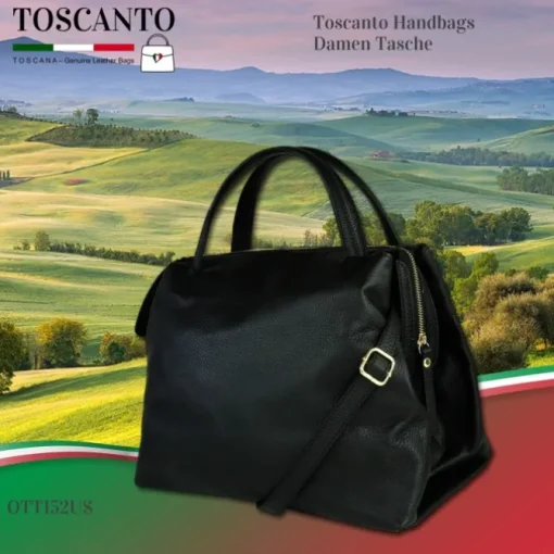 Toscanto Damen Leder Tasche schwarz OTT152US