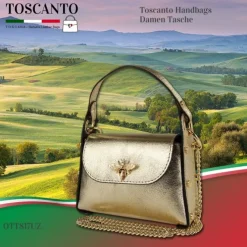Toscanto Damen Leder Tasche gold OTT817UZ