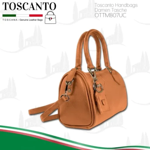 Toscanto Damen Leder Tasche tan braun OTTM807UC