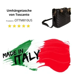 Toscanto Damen Leder Tasche schwarz OTTM810US