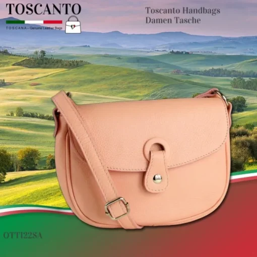 Toscanto Damen Leder Tasche rosa OTT122SA