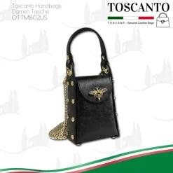 Toscanto Damen Leder Tasche schwarz OTTM802US