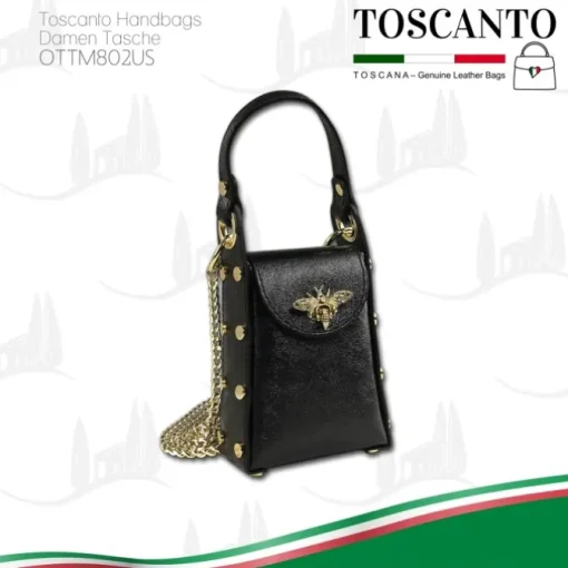 Toscanto Damen Leder Tasche schwarz OTTM802US