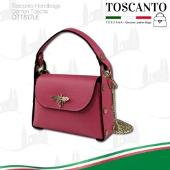 Toscanto Damen Leder Tasche coralle rosa OTT817UE